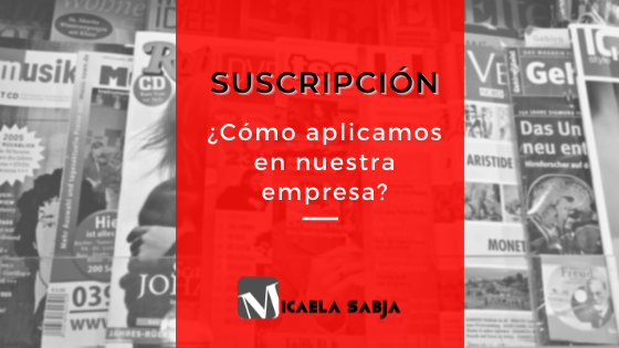 Suscripción modelo de ecommerce